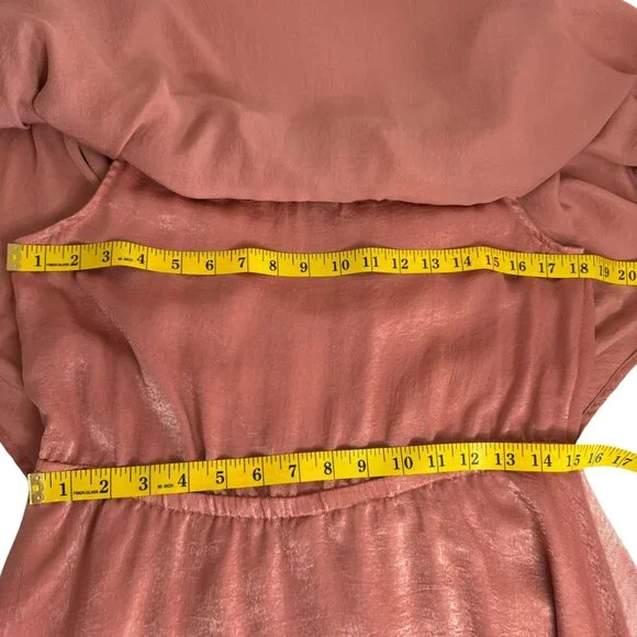 Show Me Your Mumu Copper Ruffle Romper Size Small
